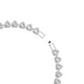 Ariana Grande x Swarovski Tennis kolye, Karışık kesimler, Kalp, Beyaz, Rodyum kaplama