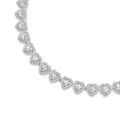 Ariana Grande x Swarovski Tennis kolye, Karışık kesimler, Kalp, Beyaz, Rodyum kaplama