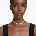 Ariana Grande x Swarovski Tennis gerdanlık, Karışık kesimler, Kalp, Beyaz, Rodyum kaplama