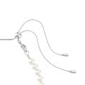 Ariana Grande x Swarovski Tennis gerdanlık, Karışık kesimler, Kalp, Beyaz, Rodyum kaplama