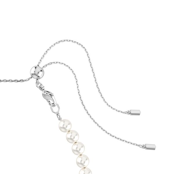 Ariana Grande x Swarovski Tennis gerdanlık, Karışık kesimler, Kalp, Beyaz, Rodyum kaplama