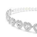 Ariana Grande x Swarovski Tennis gerdanlık, Karışık kesimler, Kalp, Beyaz, Rodyum kaplama