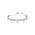 Ariana Grande x Swarovski Bileklik, Kristal inci, Yuvarlak kesim, Beyaz, Rodyum kaplama M