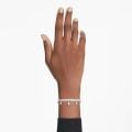 Ariana Grande x Swarovski Bileklik, Kristal inci, Yuvarlak kesim, Beyaz, Rodyum kaplama M