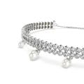 Ariana Grande x Swarovski Bileklik, Kristal inci, Yuvarlak kesim, Beyaz, Rodyum kaplama M