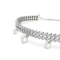 Ariana Grande x Swarovski Bileklik, Kristal inci, Yuvarlak kesim, Beyaz, Rodyum kaplama M