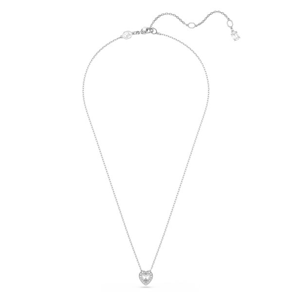 Ariana Grande x Swarovski Kolye, Karışık kesimler, Kalp, Beyaz, Rodyum kaplama
