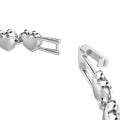 Ariana Grande x Swarovski Tennis bileklik, Karışık kesimler, Kalp, Beyaz, Rodyum kaplama M