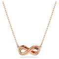 Hyperbola Kolye Ucu, Pavé, Infinity, Beyaz, Pembe altın rengi kaplama