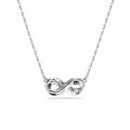 Hyperbola Kolye Ucu, Pavé, Infinity, Beyaz, Rodyum kaplama