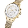 Nova Chrono saat, İsviçre Yapımı, Metal bilezik, Altın tonu, Şampanya altın tonu kaplama
