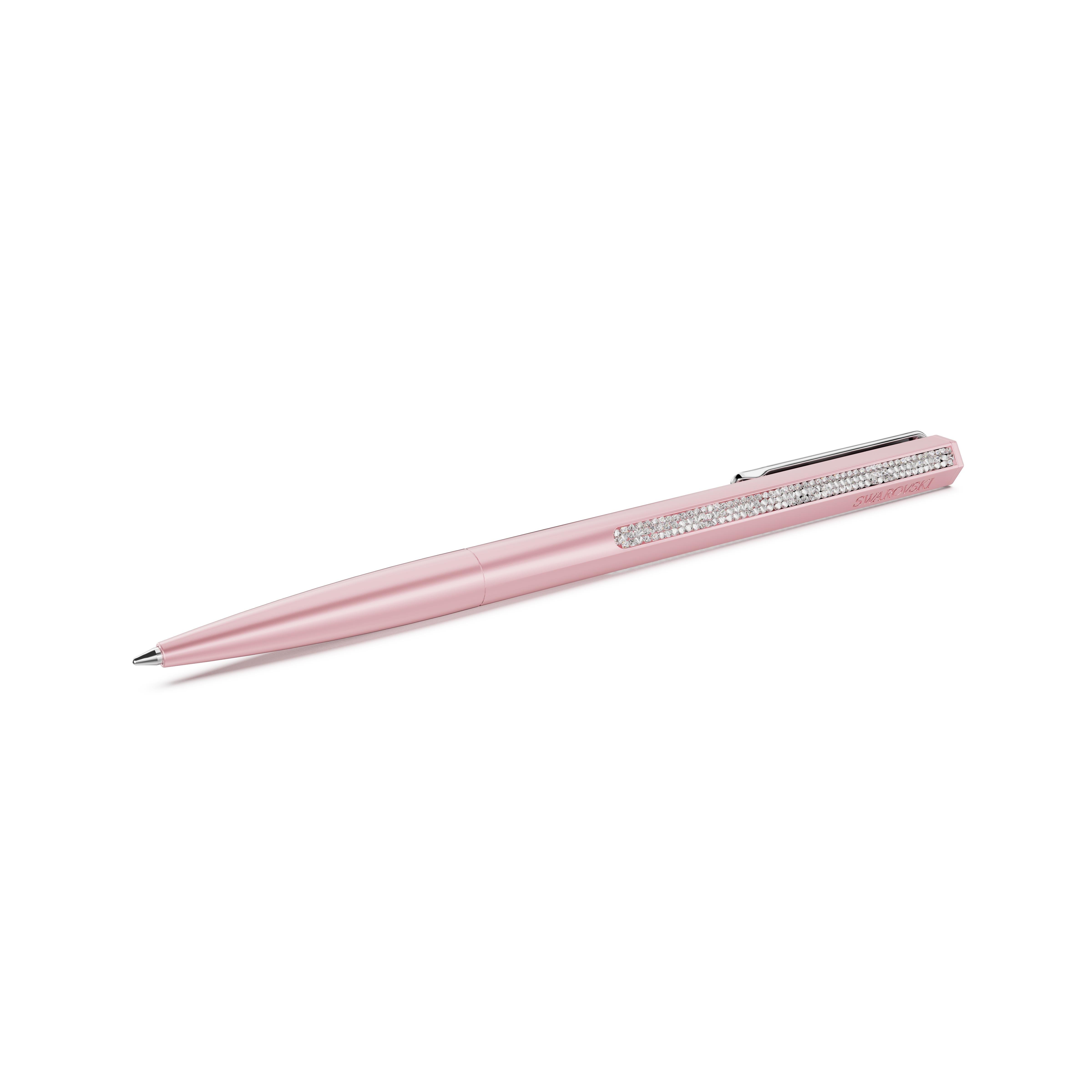 Crystal Shimmer Tükenmez Kalem, Pembe lakeli, krom kaplama