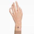 Swarovski Swan Bileklik, Kuğu, Siyah, Pembe altın rengi kaplama S