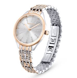 Attract Saat, İsviçre Üretimi, Metal bileklik, Beyaz, Karışık metal yüzey