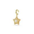 Sublima Charm, Yuvarlak kesim, Yıldız, Sarı, 18k altın rengi yüzey