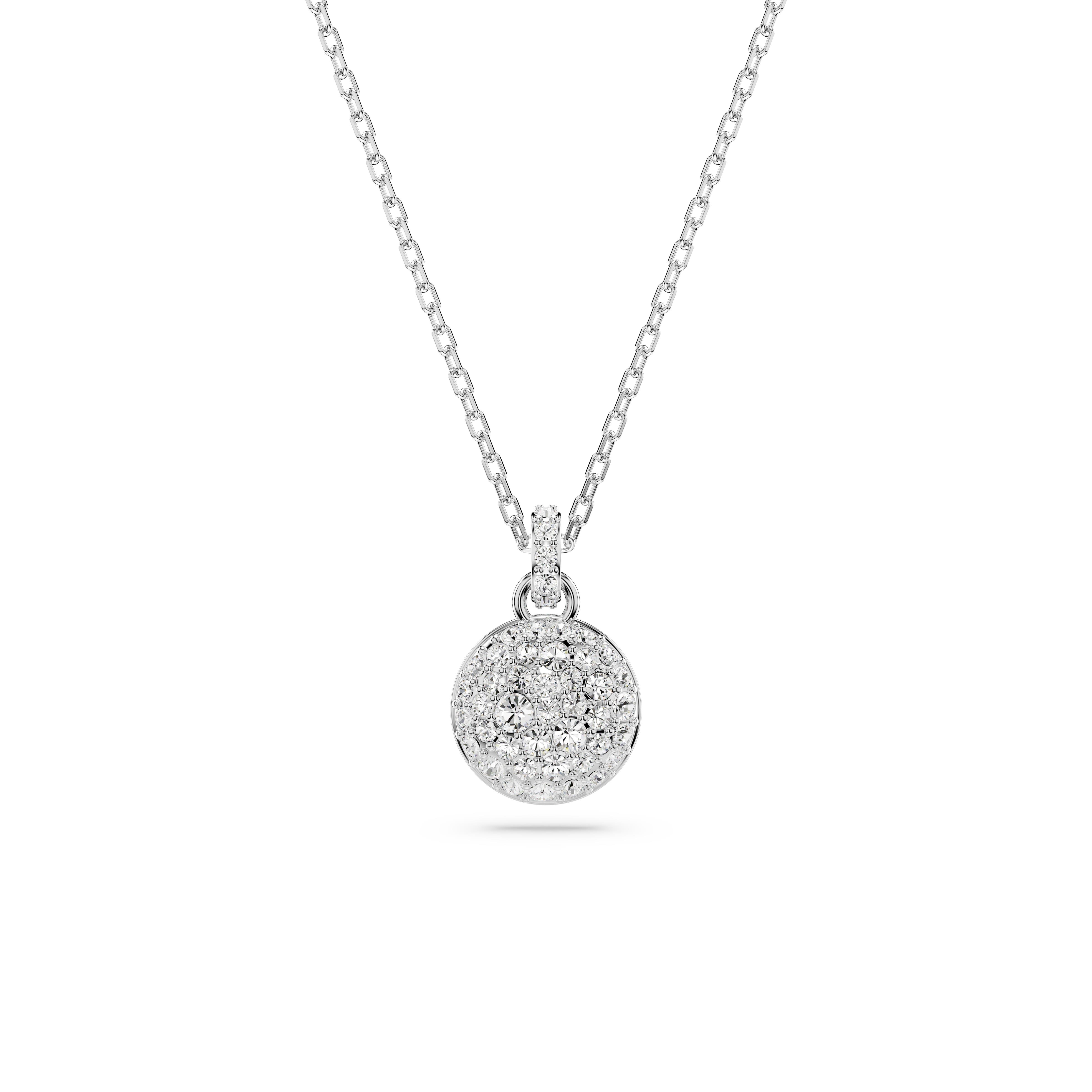 Sublima Kolye Ucu, Beyaz, Rodyum kaplama