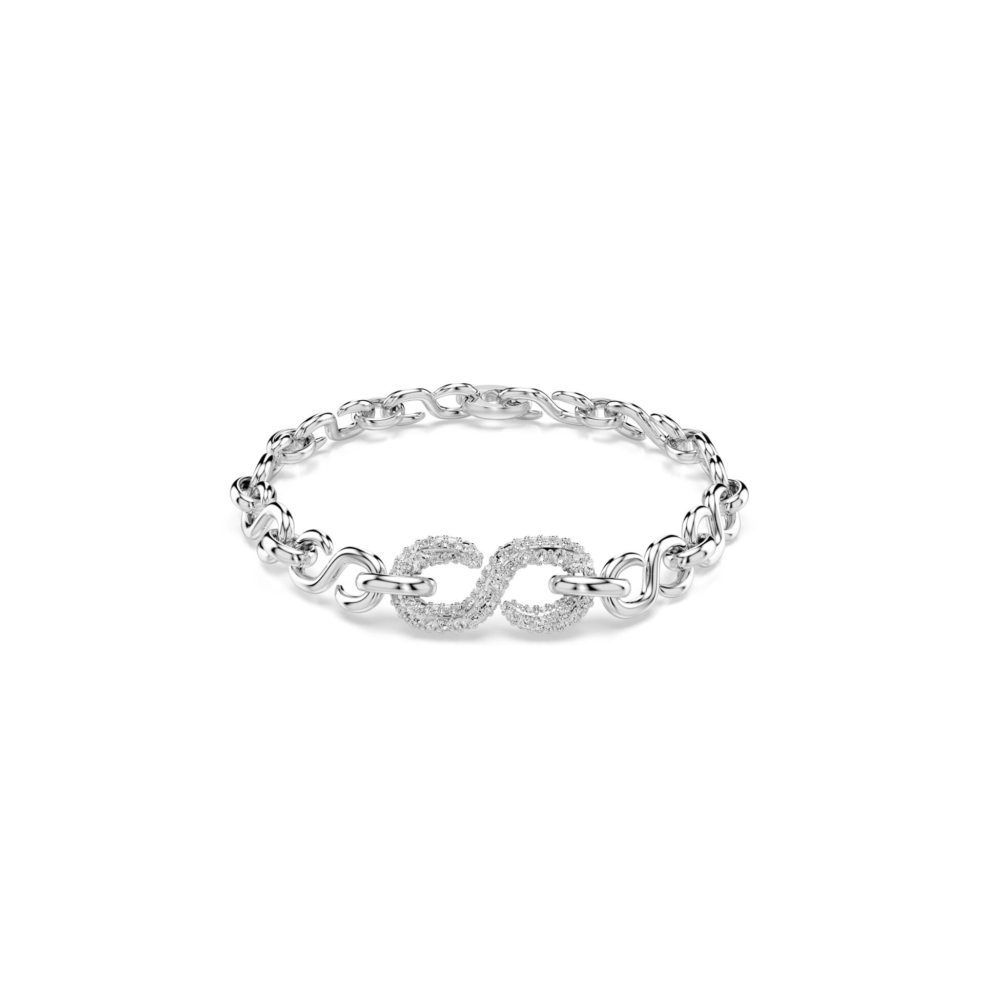 Dextera Bileklik, Yuvarlak kesim, Beyaz, Rodyum kaplama M