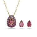 Sublima Set, Set (2), Armut kesim, Kırmızı, 18k altın rengi yüzey