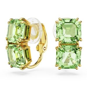 Millenia Klipsli Küpeler, Kare kesim, Altın rengi kaplama