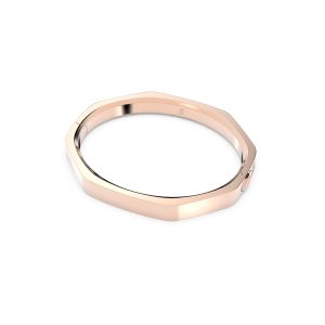 Dextera Bileklik, Sekizgen şekil, Pavé, Büyük, Beyaz, Pembe altın rengi kaplama L