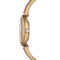 Crystal Rock Oval Saat, İsviçre Üretimi, Metal bileklik, Kırmızı, Pembe altın rengi yüzey