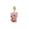 Idyllia Charm, Karışık kesimler, Ayıcık, Pembe, Altın rengi kaplama