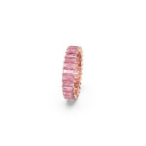 Matrix Yüzük, Baget kesim, Pembe, Pembe altın rengi kaplama 50