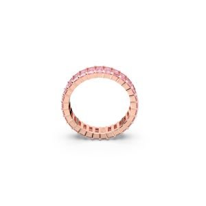 Matrix Yüzük, Baget kesim, Pembe, Pembe altın rengi kaplama 50