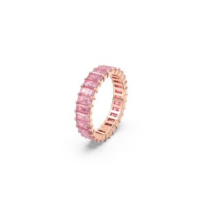 Matrix Yüzük, Baget kesim, Pembe, Pembe altın rengi kaplama 52