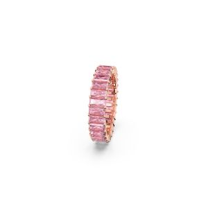 Matrix Yüzük, Baget kesim, Pembe, Pembe altın rengi kaplama 52