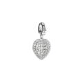 Idyllia Charm, Karışık kesimler, İnci rengi kaplama, Kalp, Beyaz, Rodyum kaplama