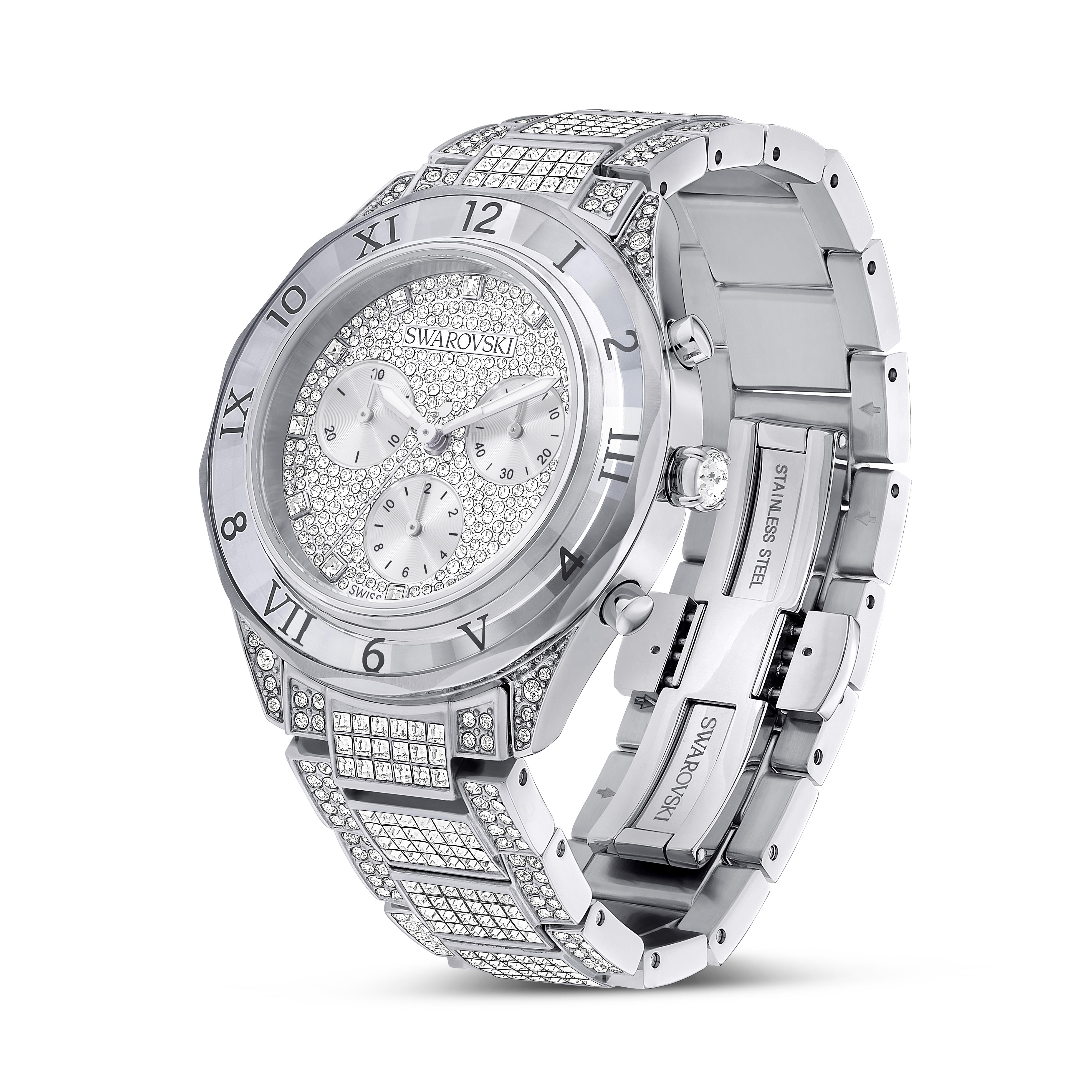 Dextera Lux Saat, İsviçre Üretimi, Metal bileklik, Gümüş Rengi, Paslanmaz çelik