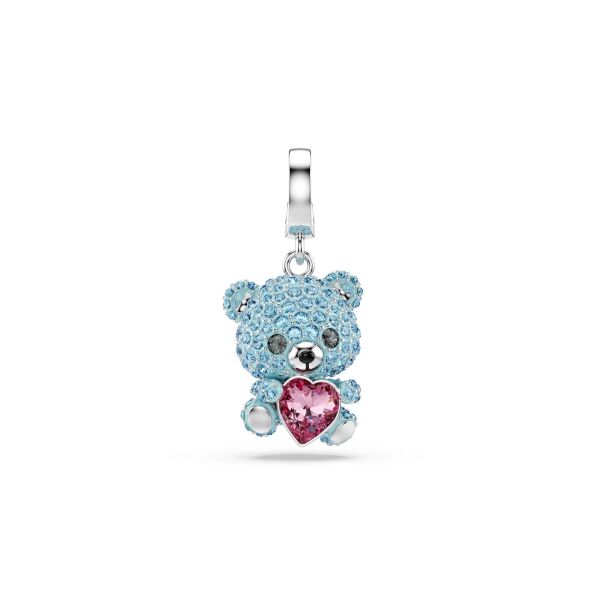 Idyllia Charm, Karışık kesimler, Ayıcık, Mavi, Rodyum kaplama