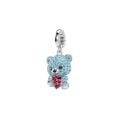 Idyllia Charm, Karışık kesimler, Ayıcık, Mavi, Rodyum kaplama