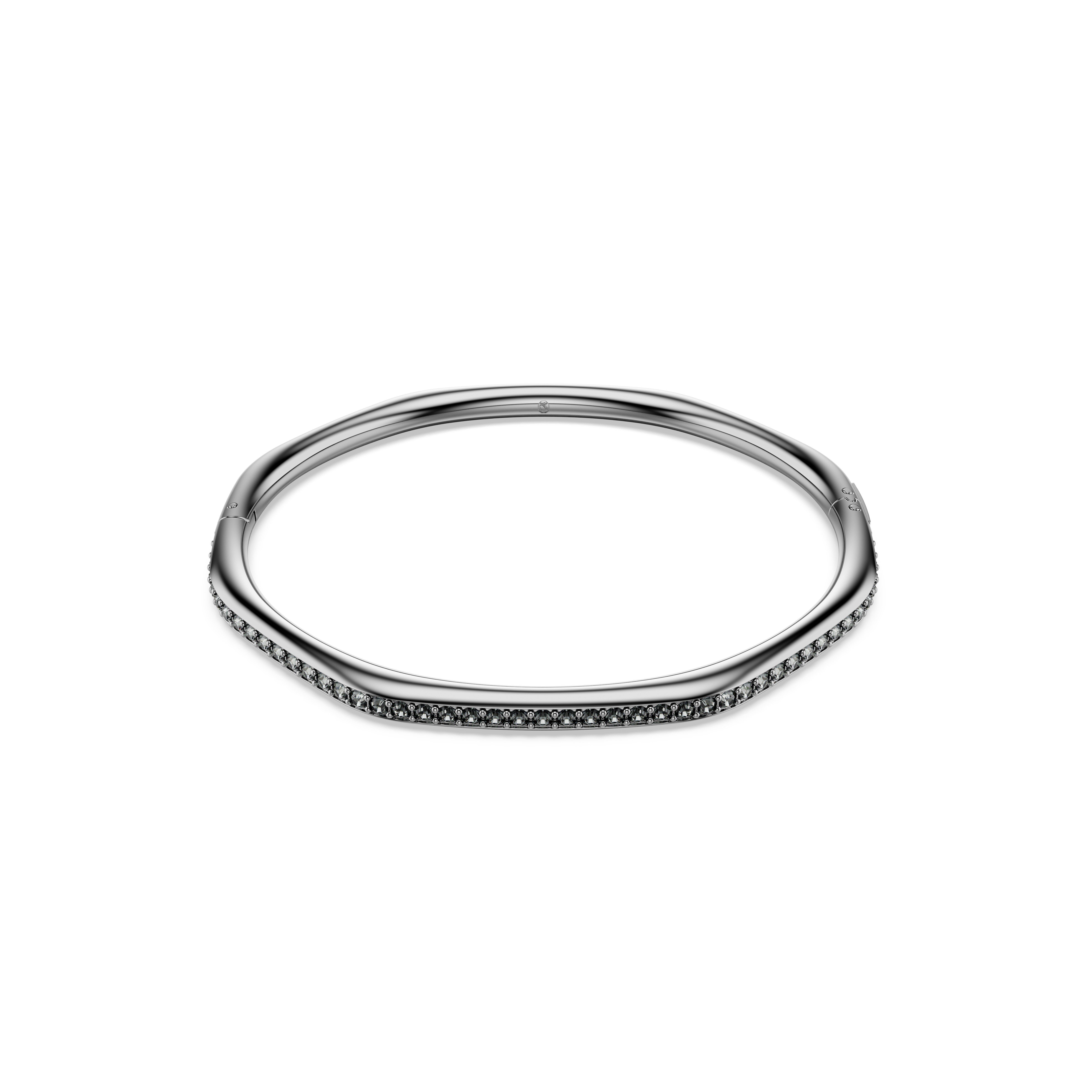 Dextera Bileklik, Sekizgen şekil, Yuvarlak kesim, Beyaz, Rutenyum kaplama XL