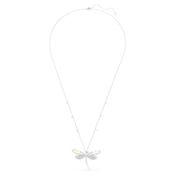 Ariana Grande x Swarovski Kolye ve broş, Karışık kesimler, Yusufçuk, Yeşil, Rodyum kaplama