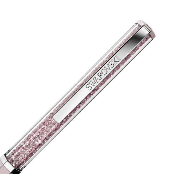 Crystalline Tükenmez Kalem, Pembe lakeli, krom kaplama