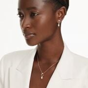 Mesmera Set, Armut kesim, Yuvarlak kesim, Beyaz, Pembe altın rengi kaplama