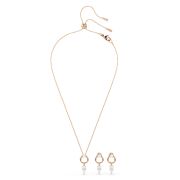 Mesmera Set, Armut kesim, Yuvarlak kesim, Beyaz, Pembe altın rengi kaplama