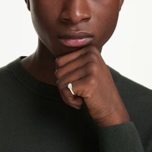 Dextera Yüzük, Karışık kesimler, Beyaz, Altın rengi kaplama 48