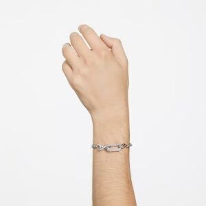 Dextera Bileklik, Pavé, Karışık bağlantılar, Beyaz, Rodyum kaplama L - 5642597