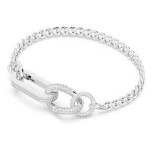 Dextera Bileklik, Pavé, Karışık bağlantılar, Beyaz, Rodyum kaplama M - 5642598