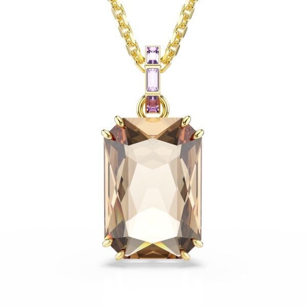 Millenia Kolye, Sekizgen kesim, Caramel, Altın rengi kaplama