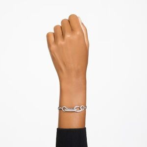 Dextera Bileklik, Pavé, Karışık bağlantılar, Beyaz, Rodyum kaplama XL - 5642599