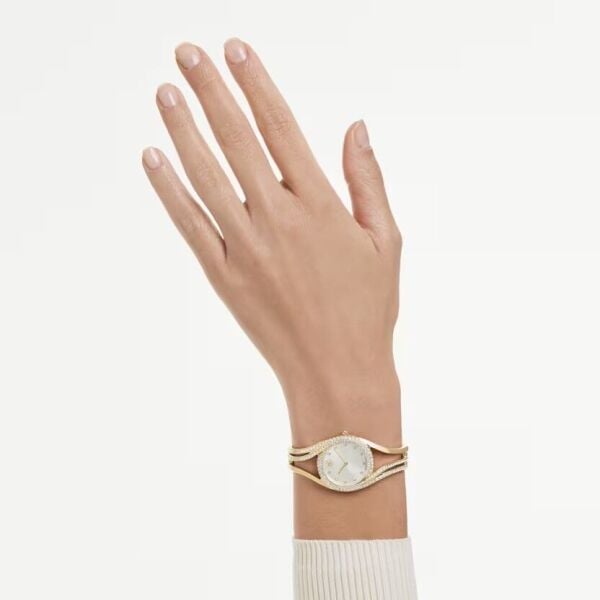 Hyperbola bangle Saat, İsviçre Üretimi, Metal bileklik, Altın Rengi, Altın rengi yüzey