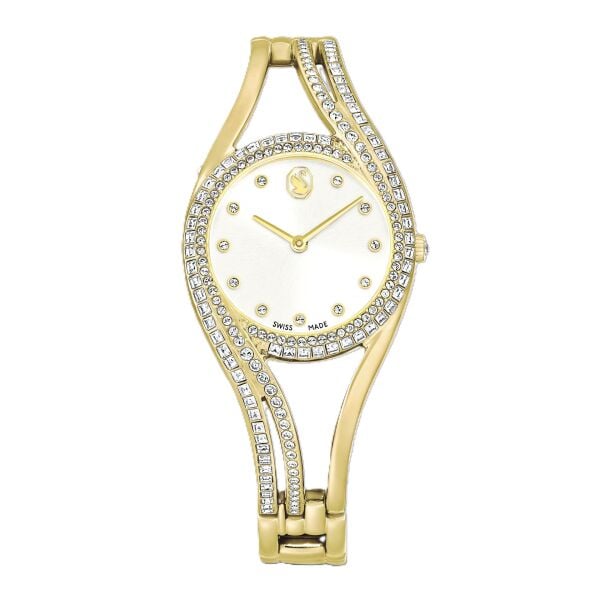 Hyperbola bangle Saat, İsviçre Üretimi, Metal bileklik, Altın Rengi, Altın rengi yüzey