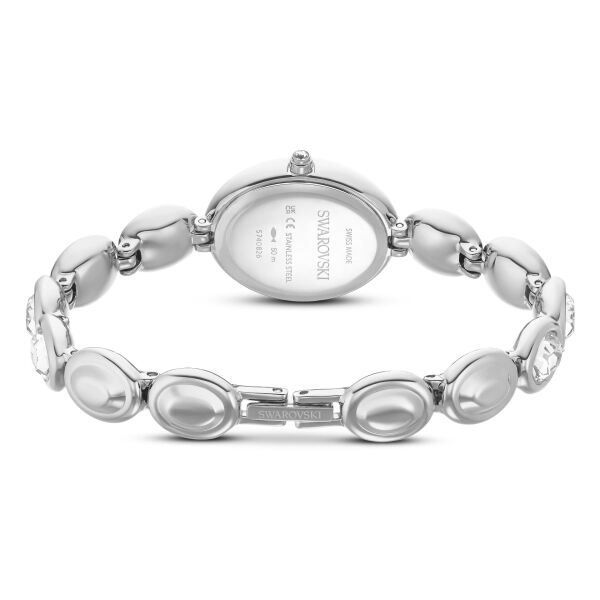 Imber oval Saat, İsviçre Üretimi, Metal bileklik, Gümüş Rengi, Paslanmaz çelik