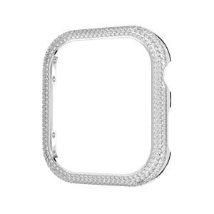 Sparkling Apple Watch® uyumlu kılıf, Gümüş Rengi