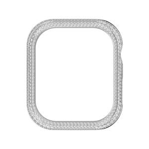 Sparkling Apple Watch® uyumlu kılıf, Gümüş Rengi