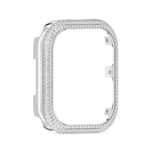Sparkling Apple Watch® uyumlu kılıf, Gümüş Rengi